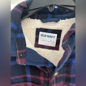 Sherpa-Lined Flannel Shacket